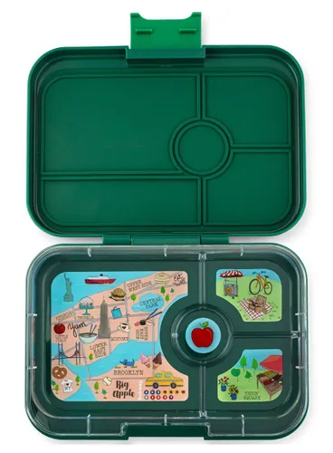 Salata için Öğle Yemeği Kutusu XL Yumbox Tapas 4-Greenwich Green / New York