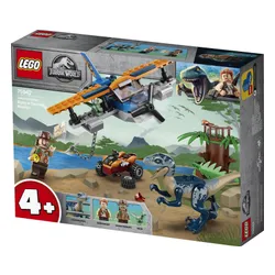 Конструктор Lego Jurassic World велоцираптор: на помощь биплану (75942)