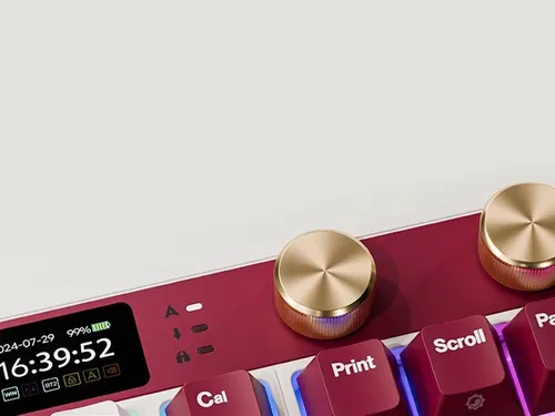 Klawiatura ROYAL KLUDGE RK M87 Famicom Beige Switch