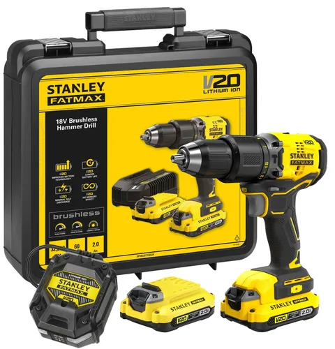 Wiertarko-wkrętarka udarowa STANLEY SFMCD715D2K-QW