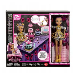 LALKA MONSTER HIGH STRASZYSŁODKIE URODZINY TORT DIY zestaw z Clawdeen Wolf JBG78