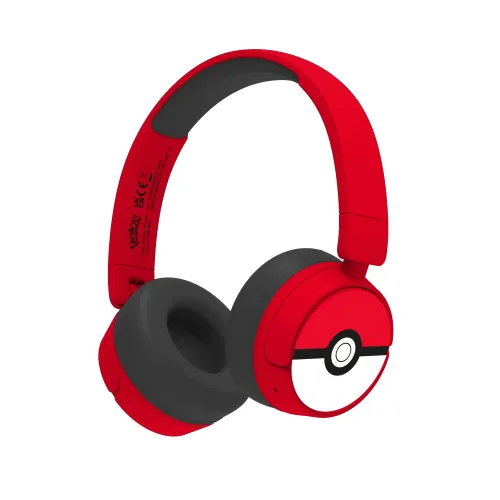 Słuchawki bezprzewodowe z mikrofonem OTL Technologies Pokémon Pokeball Wireless Dla Dzieci Nauszne Czerwony