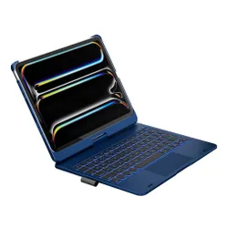 Etui na iPad Air / iPad Pro TYPECASE Flexbook Touch Błękitny pacyfik Klawiatura