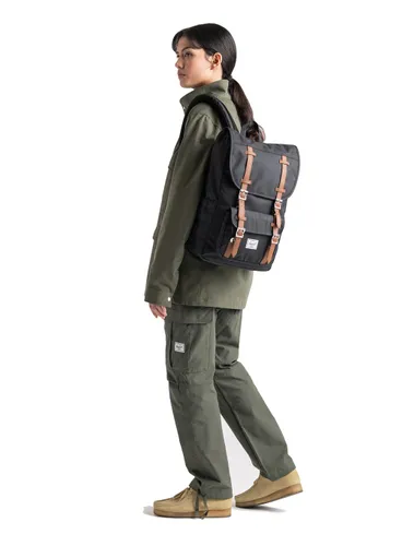 Городской рюкзак Herschel Little America Mid Volume - raven crosshatch