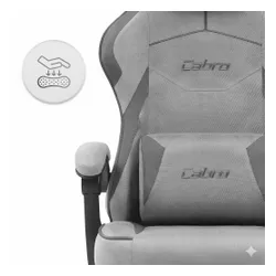 Fotel gamingowy CABRO C502 Szaro-czarny