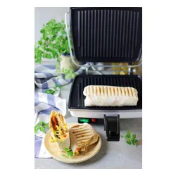 Opiekacz Dezal Panini 1300W Czerwony