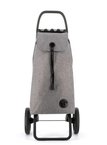 Coș De Cumpărături 2 Large Wheels Folding Rolser I-Max Tweed-Grey