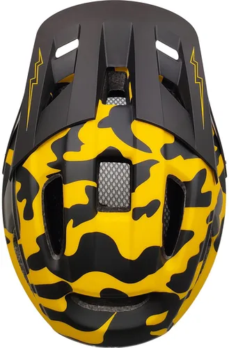 Kask XRIDER XRFH003L Czarno-żółty Full Face z odpinaną szczęką (rozmiar L)