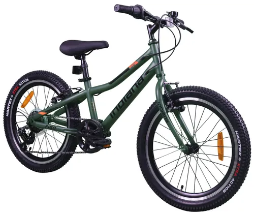 Rower dziecięcy INDIANA Figo 20 cali dla chłopca Oliwkowy