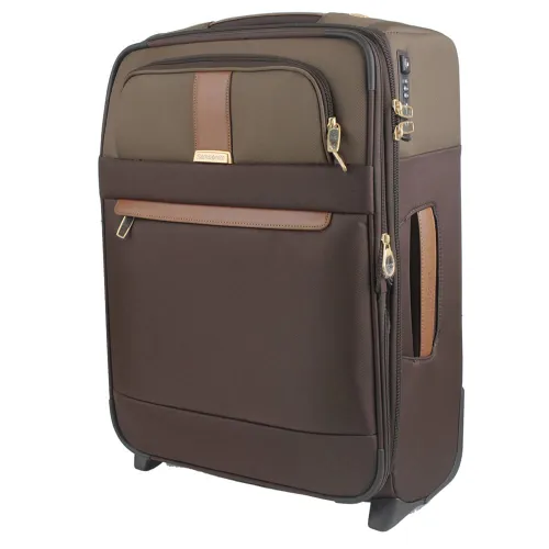 Walizka kabinowa poszerzana Samsonite Streamlife - olive / cognac