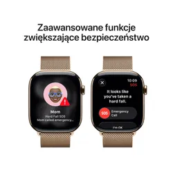 Apple Watch 11 GPS + Cellular 42mm koperta z tytanu (złoty) + bransoleta mediolańska (złoty)