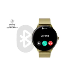 Smartwatch GARETT Verona 2 Złoty Stalowy