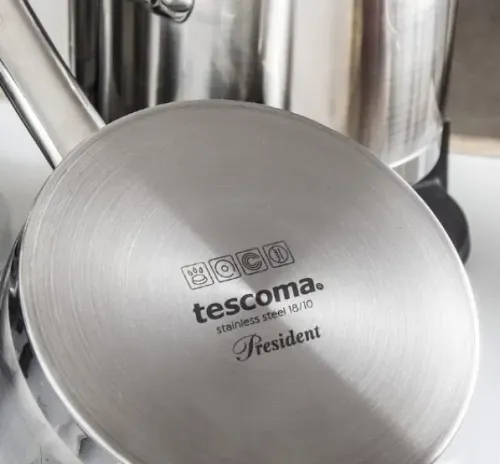 TESCOMA President niski 3 l - garnek ze stali nierdzewnej z pokrywką