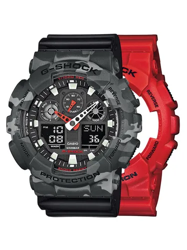 Casio Zegarek SET GA-100B-4AER + BEZEL 10507071 + PASEK 10347688