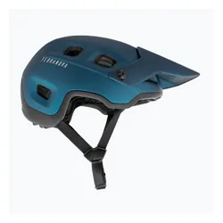Kask rowerowy MET Terranova teal blue/ black metalic matt