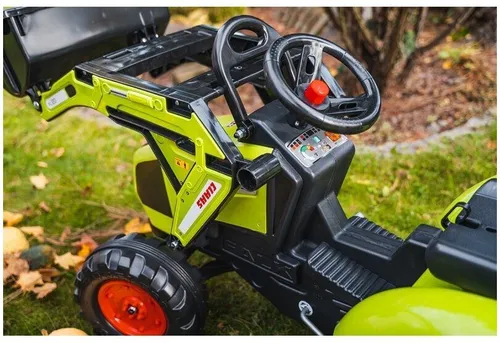 Traktor Na Pedały Dla Dzieci 3-6 Lat Do 50Kg Falk Claas Przyczepa Łyżka Spychacz
