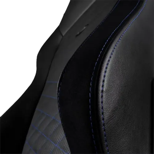 Fotel Noblechairs HERO Black Blue Gamingowy do 150kg Skóra ECO Czarno-niebieski