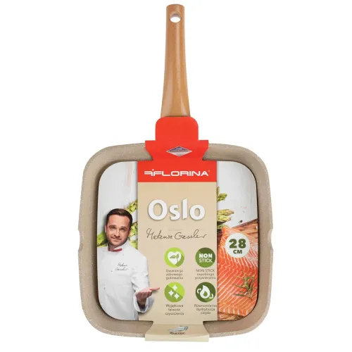 Patelnia grillowa nieprzywierająca FLORINA OSLO 28 x 28 cm
