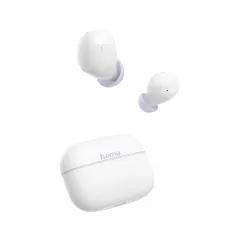 Słuchawki bezprzewodowe Hama Freedom Buddy II TWS Dokanałowe Bluetooth 5.3 Biały