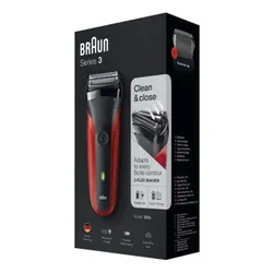 Golarka BRAUN Series 3 300s Czerwony Na mokro i sucho
