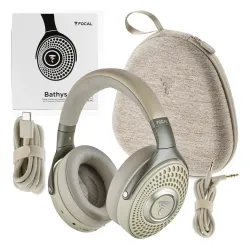 Słuchawki bezprzewodowe Focal Bathys Dune Nauszne Bluetooth 5.1 Kremowy