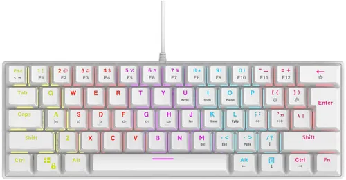 Klawiatura RAMPAGE Plower K60 Biały