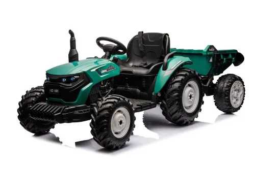Traktor Na Akumulator Dla Dziecka Hc-306 24V 2X95W Przyczepa Eva LED Pilot