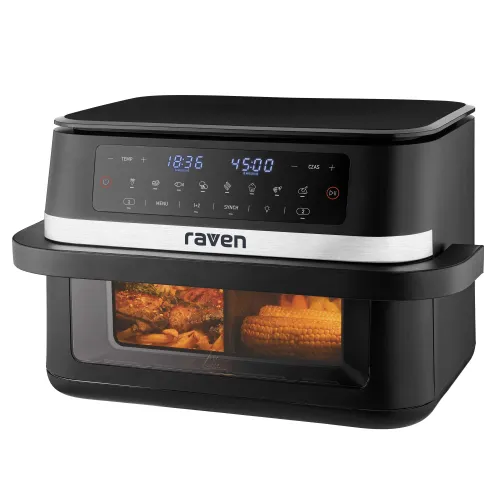 Air fryer Raven EFN013 Frytownica niskotłuszczowa 2950W 11,5l Jedna duża komora lub dwie regulowane