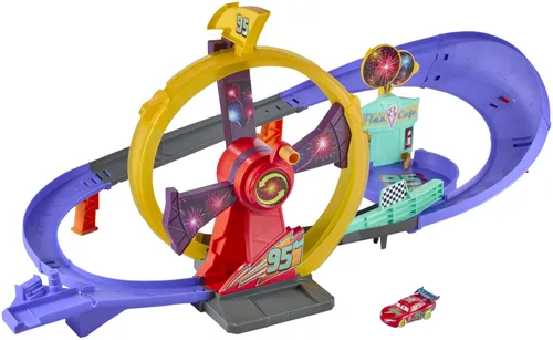 Tor MATTEL Disney Pixar Cars Auta Odjazdowe Świętowanie Zestaw JMT57