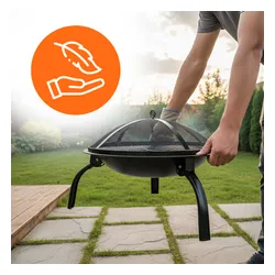 Grill węglowy VELACO VL07-BLACK Czarny
