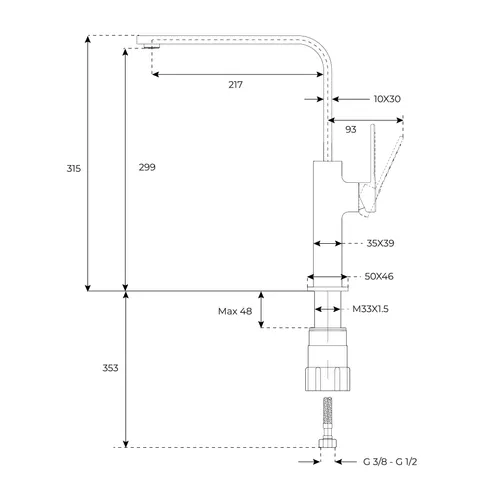 Bateria TEKA Brooklyn BKY15 116030056 Chrom
