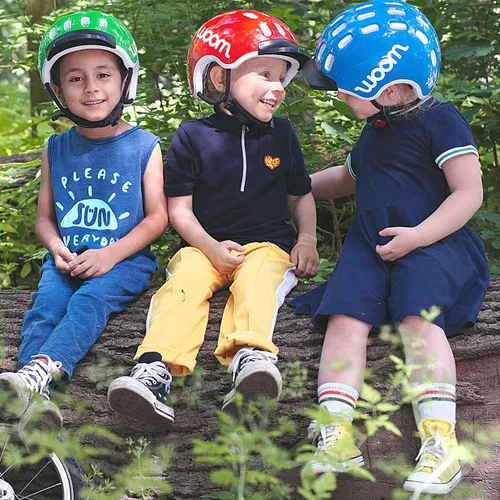 Kask rowerowy dziecięcy woom Kids green
