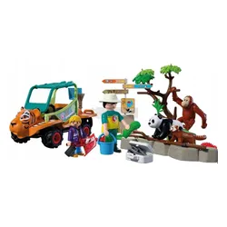 PLAYMOBIL Zoo 72072 Opiekun zwierząt z pojazdem, zestaw dla dzieci +4 lata