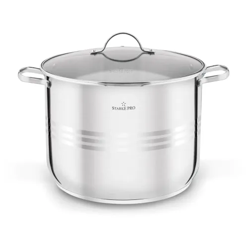 Garnek wysoki ze stali nierdzewnej z pokrywką Starke Pro Barcelo 15 l