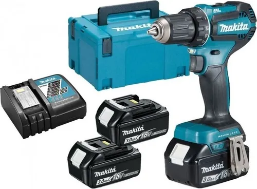 Makita Akülü Matkap DDF485RF3J 18V 3 x 3AH