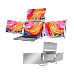 Monitor Extralink Smart Life S780 3-Screen 14" Full HD IPS 50Hz do laptopa 12" do 18,5"