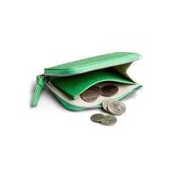 Кошелек Bellroy L-Pocket, кожаный, неоново-зеленый