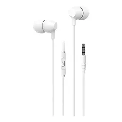 Słuchawki przewodowe USAMS EP-47 Dokanałowe Mikrofon Biały