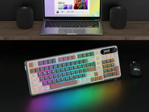 Klawiatura ROYAL KLUDGE RK-S98 Chartreuse Switch Wielokolorowy