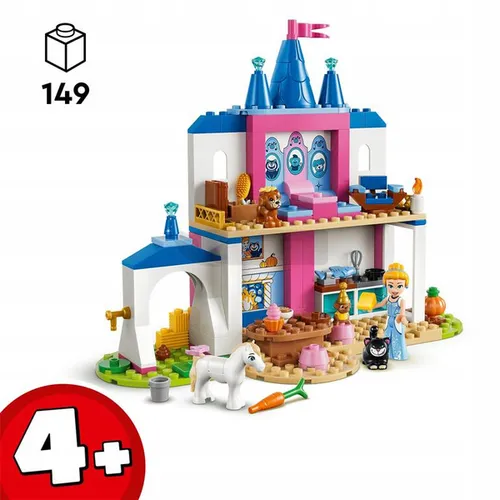 LEGO Disney 43283 Zamek Kopciuszka i jej zwierzęcych przyjaciół