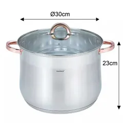 Klausberg Garnek Gastro Z Pokrywą 30Cm 16L Kb-7796