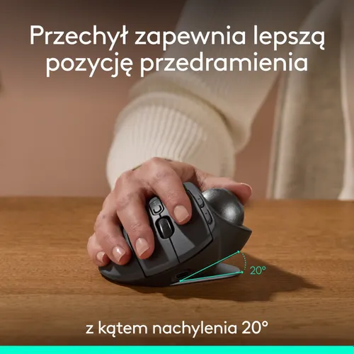 Myszka Logitech MX Ergo S bezprzewodowa czarna