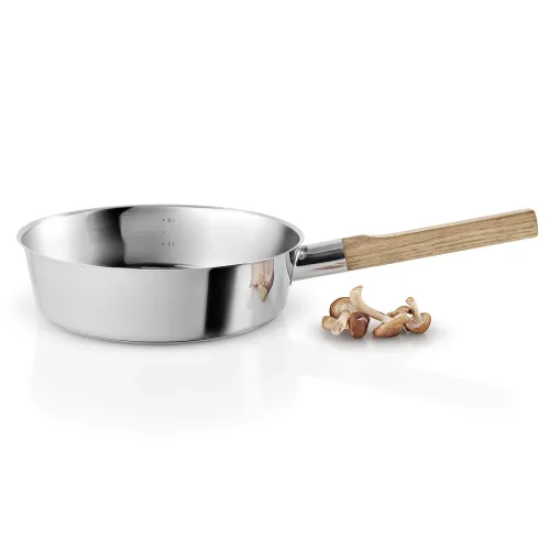 EVA SOLO Nordic Kitchen 24 cm - patelnia nieprzywierająca z pokrywką ze stali nierdzewnej