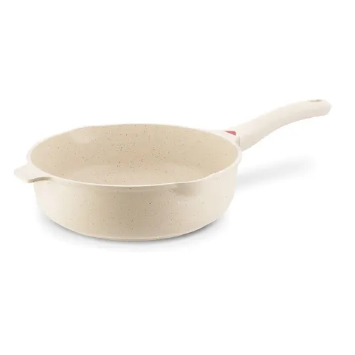 Patelnia indukcyjna głęboka z pokrywką Konighoffer Creamy Marble 28 x 8,5 cm