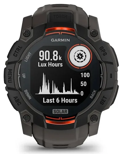 Smartwatch GARMIN Instinct 3 50mm Solar Czarny
