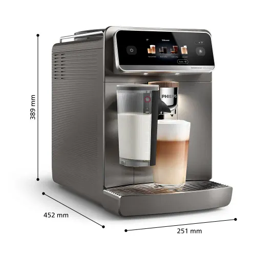 Автоматическая кофемашина Philips 8000 LatteGo Pro Café Aromis EP8757/92 холодный кофе ширина 25,1 см