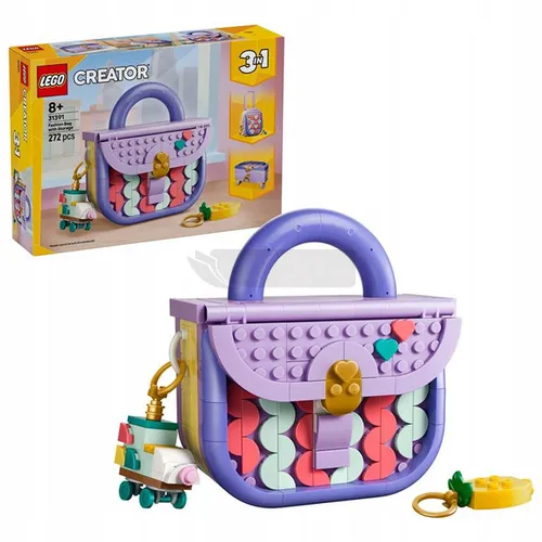 LEGO Creator 3w1 31391 Modna torebka ze schowkiem, zestaw klocków 8+