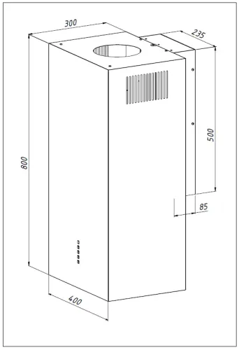 Okap Akpo WK-9 Roza Czarny
