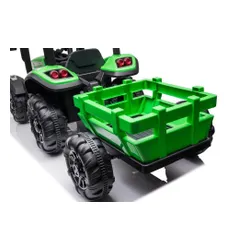 Duży Traktor Na Akumulator Dla Dziecka Blt-206 Przyczepa 24V 2X200W Pilot LED Eva Pasy Bluetooth