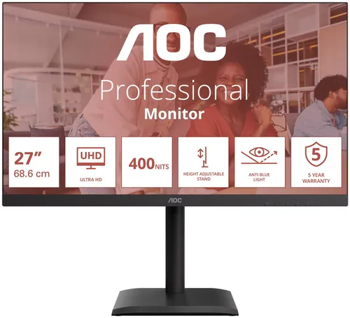 Monitor AOC U27E4CV 27" 3840x2160px IPS 4 ms [GTG]